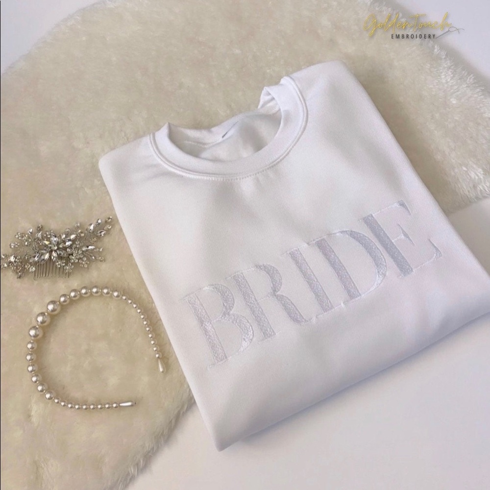 BRIDE embroidered crewneck-Medium